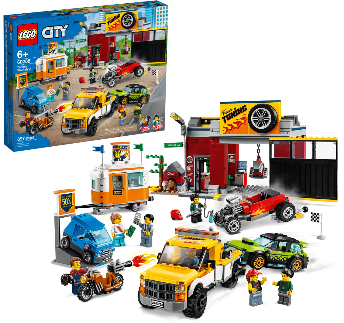 Конструктор LEGO City 60258 Тюнинг-мастерская купить в Симферополе в  интернет-магазине LEMI KIDS