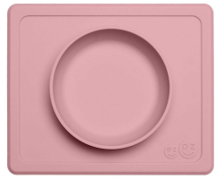 Тарелка с подставкой Ezpz Mini Bowl нежно-розовый