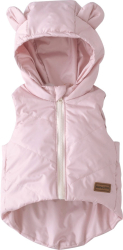 Безрукавка детская утеплённая Орсетто, розовая, размер 24, рост 74-80 см