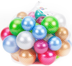 Набор 50 шариков для сухого бассейна в сетке