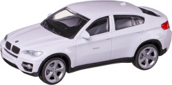 Машина металлическая BMW X6, масштаб 1:43, белая