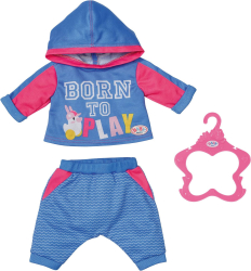 Спортивный костюм для кукол 43 см Baby Born,  голубой, арт. 41287